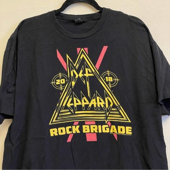 Tultex XXL 2018 Def Leppard short sleeve band t-shirt Rock Brigade - Picture 2 of 7